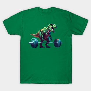 T-Rex Bodybuilder, Deadlifting, T-Shirt